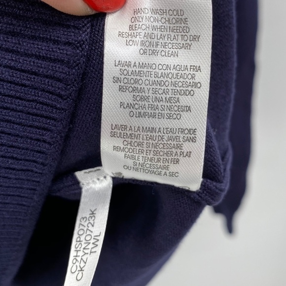 Calvin Klein Navy Blue Sweater Size M NWT - Picture 7 of 7